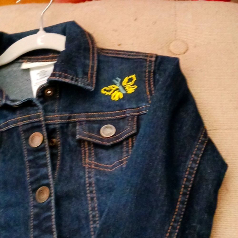 Jean jacket hand embroidered